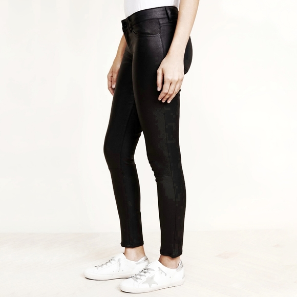 DL1961 Leather Skinny Emma Power Legging Jeans - Picture 10 of 12
